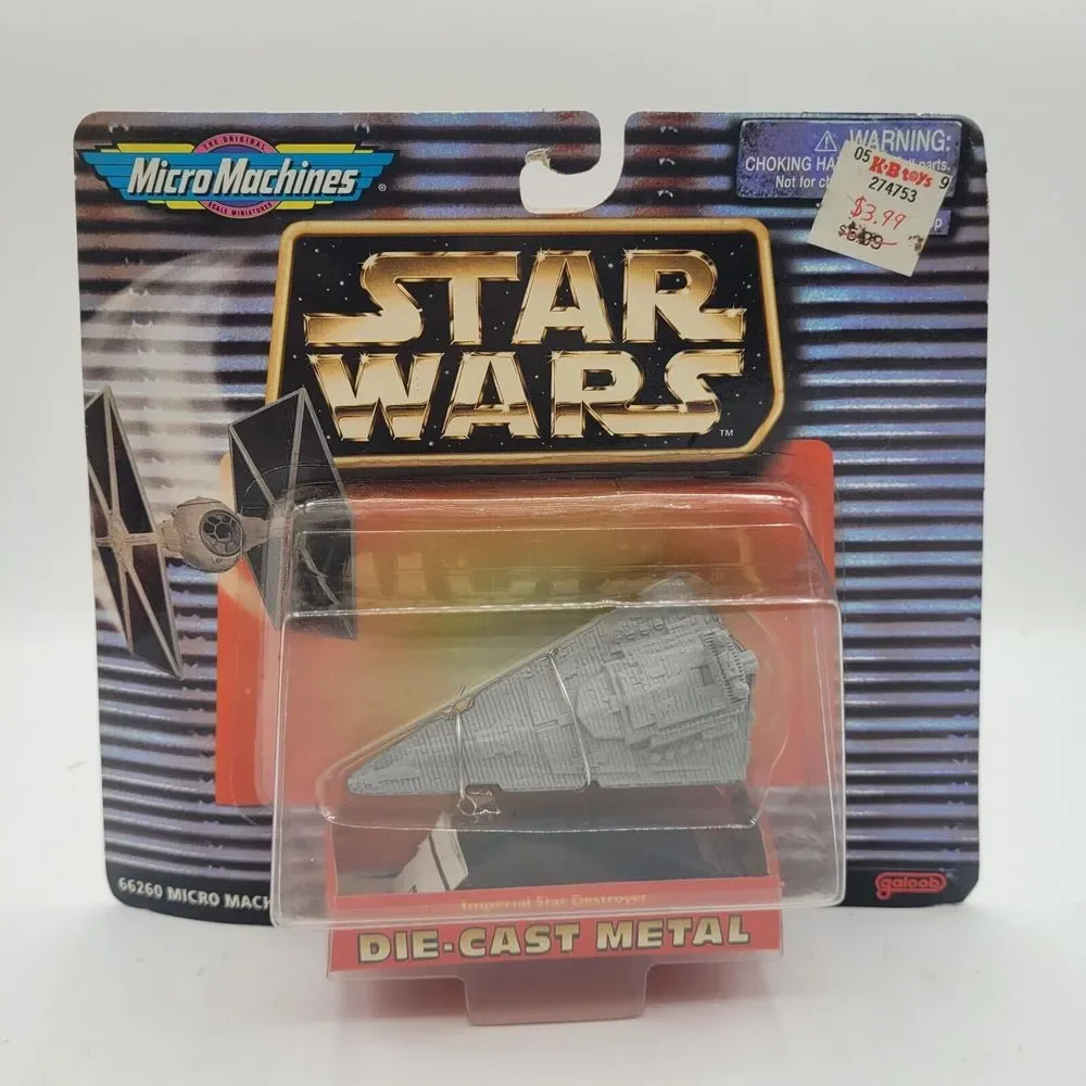 New‎ 1997 Micro Machines Star Wars Imperial Star Destroyer & Tie Fighter Galoob